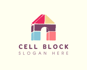 House Building Blocks logo design