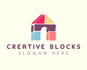 House Building Blocks logo design