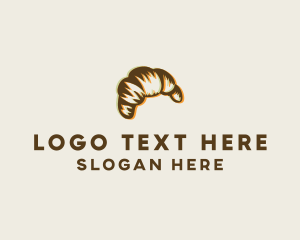 Croissant Bread Pastry Logo