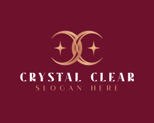 Celestial Moon Letter C logo design