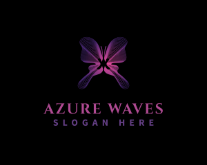 Butterfly Wave Wing logo design