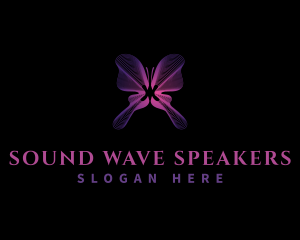 Butterfly Wave Wing logo design