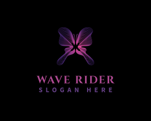 Butterfly Wave Wing logo design