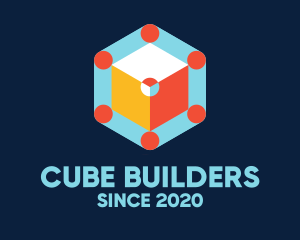 Multicolor Hexagon Arcade Cube logo design