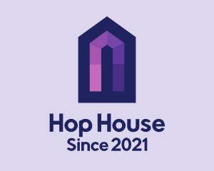 Purple House Mosaic  logo design