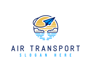 Flying Paper Plane Logistics logo design