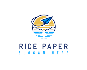 Flying Paper Plane Logistics logo design