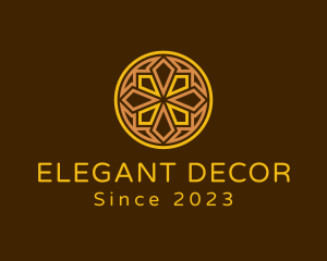 Geometric Mayan Ornament  logo design