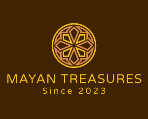 Geometric Mayan Ornament  logo