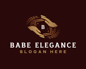 Elegant Hand Beauty logo design