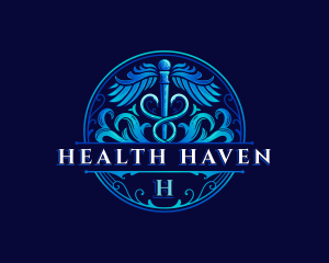 Caduceus Health Hospital logo design