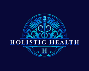 Caduceus Health Hospital logo design