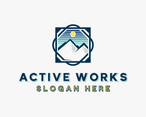 Mountain Peak Adventure logo design