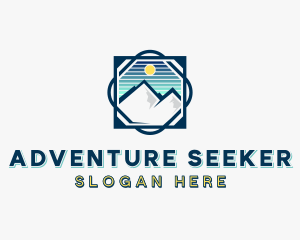 Mountain Peak Adventure logo design