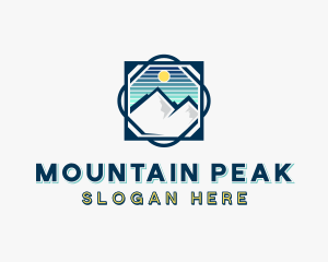 Mountain Peak Adventure logo design