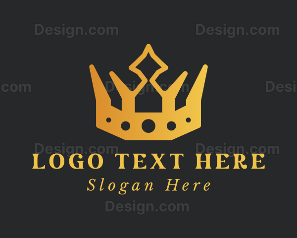 Gold Fashion Crown Logo