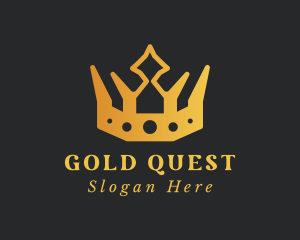 Gold Fashion Crown logo design