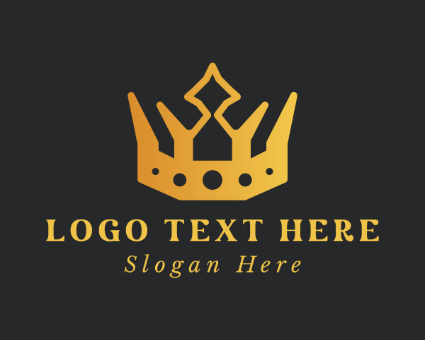 Gold Fashion Crown logo