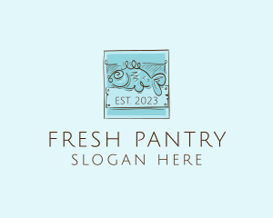 Fresh Fish Scribble logo