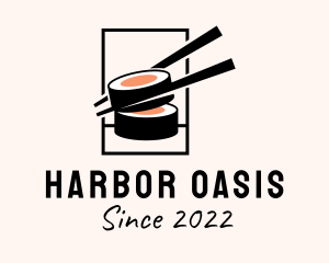 Oriental Japanese Sushi  logo design