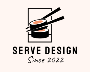 Oriental Japanese Sushi  logo design