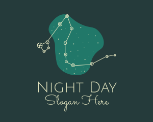 Draco Constellation Night logo design