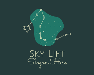 Draco Constellation Night logo design