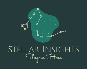 Draco Constellation Night logo design