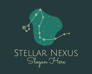 Draco Constellation Night logo design