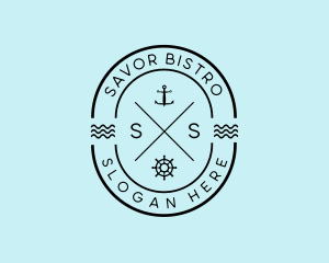 Nautical Ship Anchor Logo