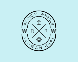 Nautical Ship Anchor logo design