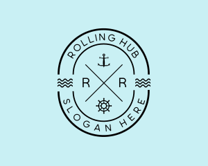 Nautical Ship Anchor logo design