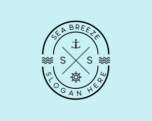 Nautical Ship Anchor logo design