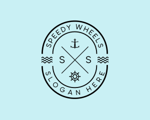 Nautical Ship Anchor logo design