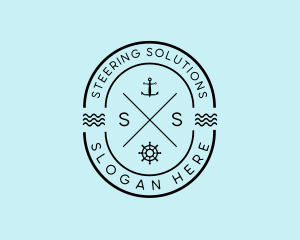 Nautical Ship Anchor logo design