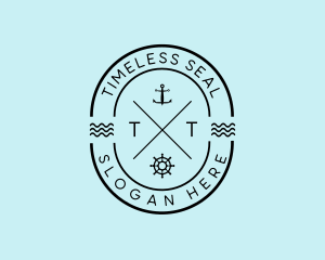 Nautical Ship Anchor logo design