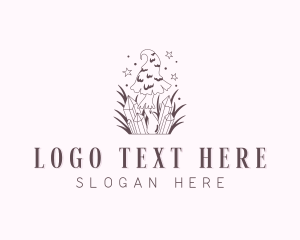 Organic Mushroom Fungus logo