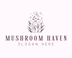 Organic Mushroom Fungus logo