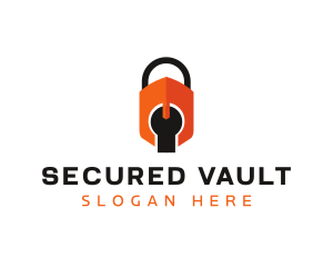 Spartan Helmet Padlock logo design