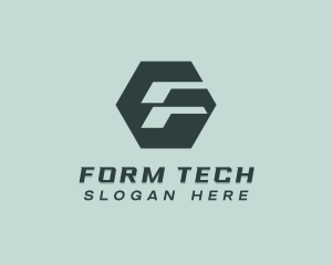 Tech Logistics Letter F logo design