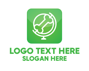 Anatomy - Dog Globe Application logo design