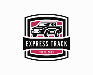 Pickup Truck Transport Logo