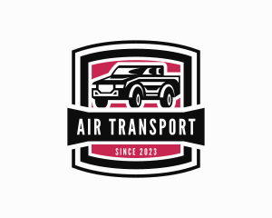 Pickup Truck Transport logo design