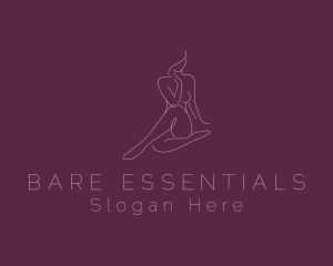 Flawless Nude Woman Body logo design