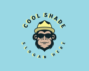 Cool Fedora Monkey  logo design