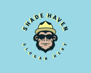 Cool Fedora Monkey  logo design