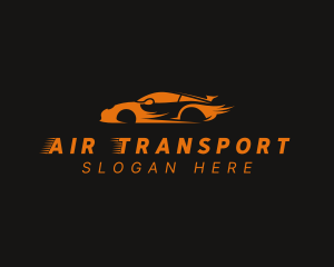 Fast Orange Car logo design