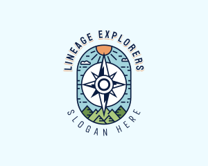 Compass Navigation Adventure  logo design