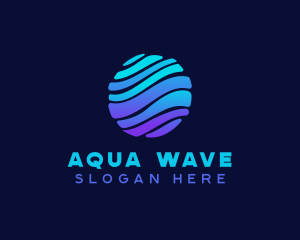 Wave Water Liquid logo design