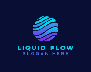 Wave Water Liquid logo design